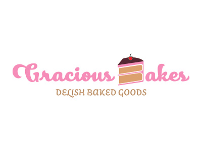 Gracious Bakes art bake bakery bakerylogo branding cake design letter vector