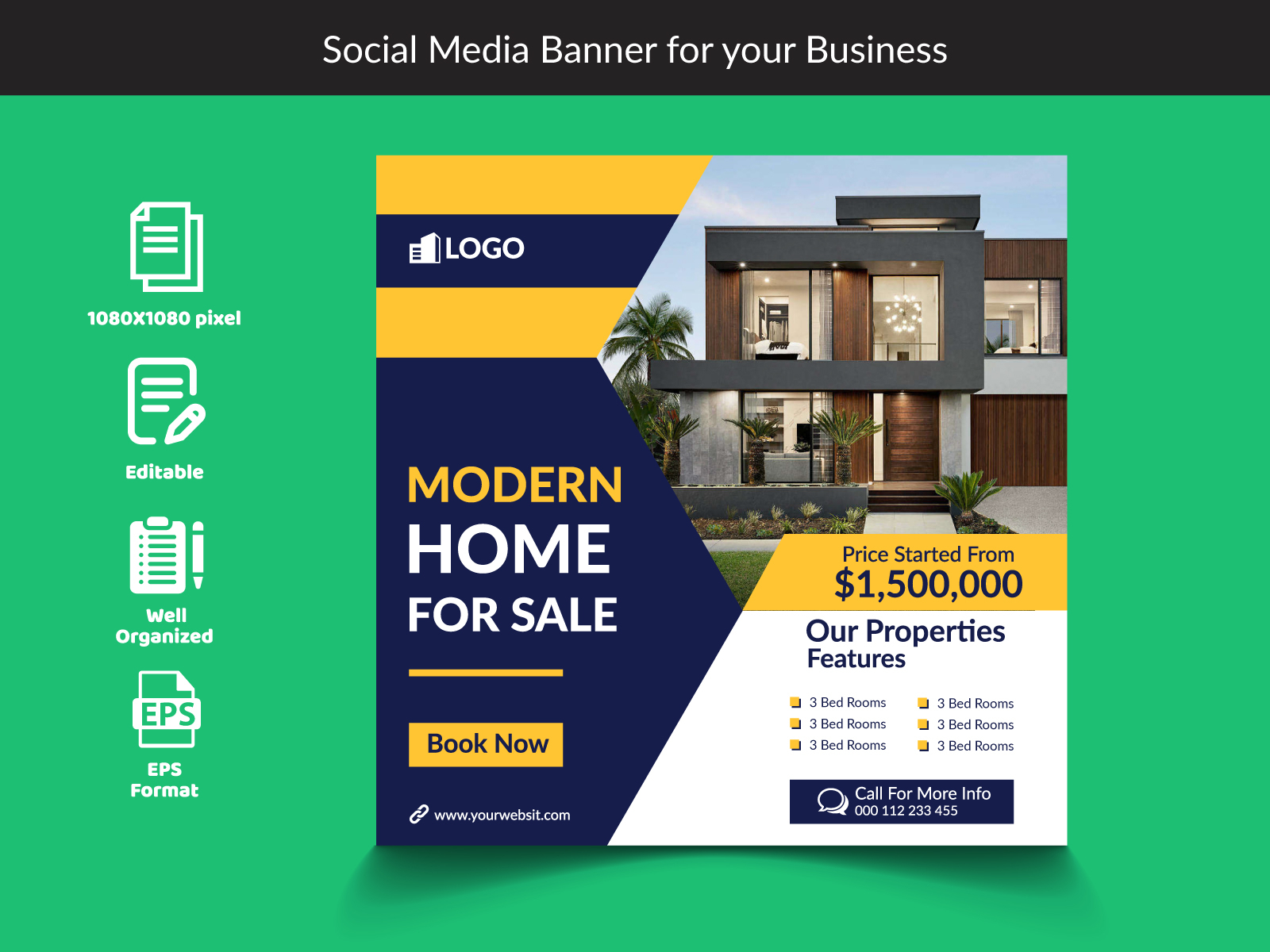 Social Media Banner For Real Estate Business. by Tohiduzzman on Dribbble