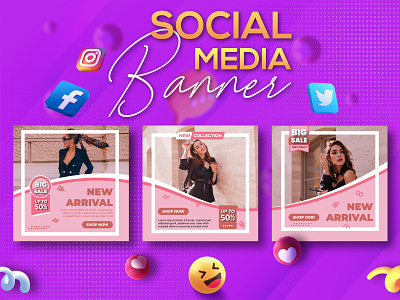Social Media Banner |templates 2021 | Instagram post.