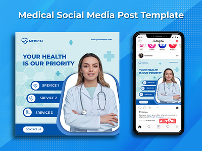 Medical Social Media Post Template
