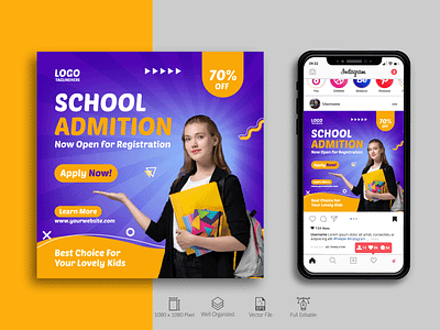 Social Media Post Design | Back to School.