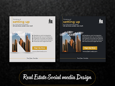 Real Estate Social Media Post Design google ad banner webbanner