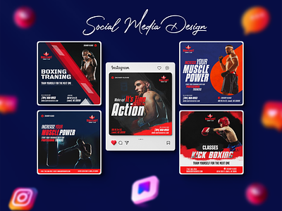 Social Media Post Design Templates, 
Sports Flyer, Gym Banner.