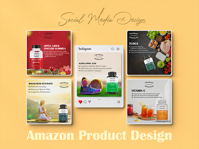 Social Media Post Design, Amazon Product design, Instagram post.