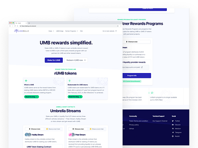 Umbrella staking page Redesigned