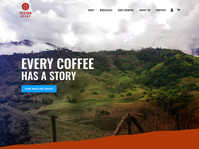 FusionBeans.com website design coffee ecommerce shopify web design webdesign website