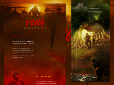 Kong Skull Island creature halloween kong mocktober monster web design