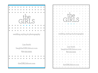 The Girls letterpress concepts businesscard identity letterpress photography