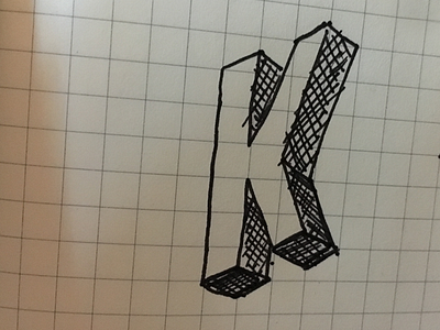 Isometric logo sketch isometric logo sketch