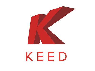 Keed logo 3d initial perspective