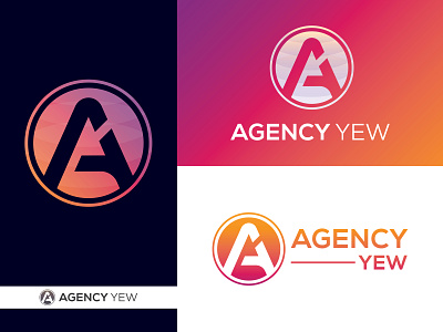 Agency Yew Logo design by MD. JIBON MUNSHI on Dribbble