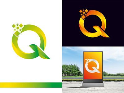 Q Logo abstract app app design brand identity clean colorful logo dribbble editorial flat graphic design icon illustrator lettering logo design minimal modern logo technology ui ux vector