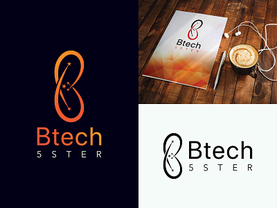 Btech 5 Ster brand identity branding clean logo colorful logo design dribbble flat graphic design icon lettering logo logo design logotype minimal modern logo new logo design sterlogo tech logo typography vector