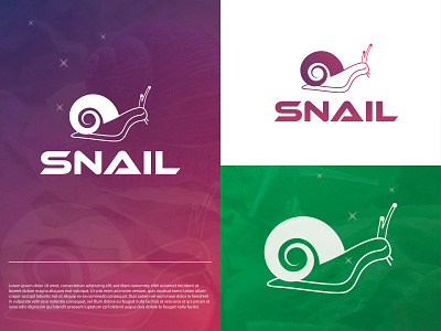 Snail Logo brand identity branding colorful logo dribbble flat gdboostwork google icon logo minimal modern logo snail typography vector