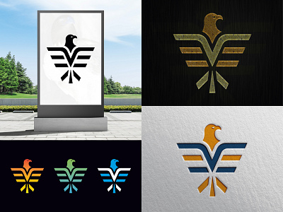 Eagle Logo brand identity branding colorful logo dribbble eagle eagle logo flat graphic design logo design modern typography vector