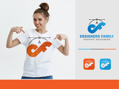 DESIGNERS FAMILY app app logo brand identity colorful logo creative d latter logo design df latter logo f latter logo flat gdboostwork graphic design icon icon logo logo minimal modern logo vector