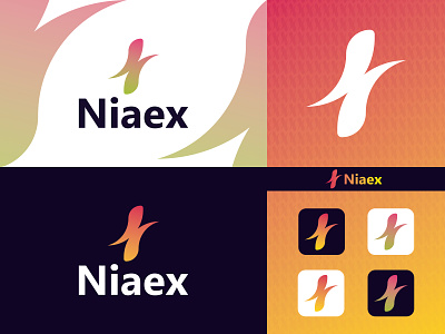 Niaex LO alphabet brand identity colorful logo corporate flat graphic design letter letter nx logo luxury minimal modern logo monogram professional typography vector