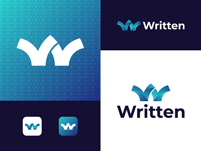 Written Modern W Letter Logo Design