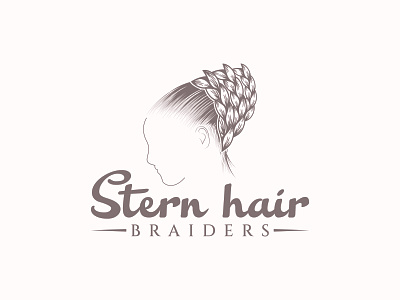 Stern Hair Braiders Modern Logo beauty braiders logo brand identity colorful logo design flat graphic design hair logo logo minimal modern logo stern hair braiders stern logo sterngd vector