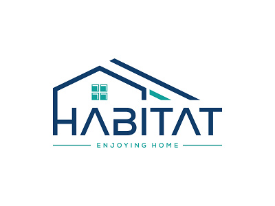 Habitat home letter combination logo