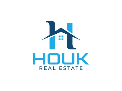 Houk House letter logo brand identity colorful logo colors design flat graphic design h logo home house lettermark logo logos minimal modern logo real estate logo vector