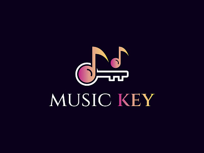 Music Key Creative Security Logo Design