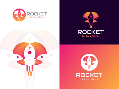 Rocket Bird Logo Design | Creative | Monogram | Simple | Abstrac