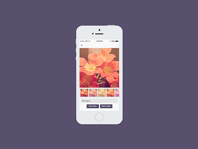 Blocstagram — Filter & upload page bloc blocstagram design filter ios photo app purple swift upload