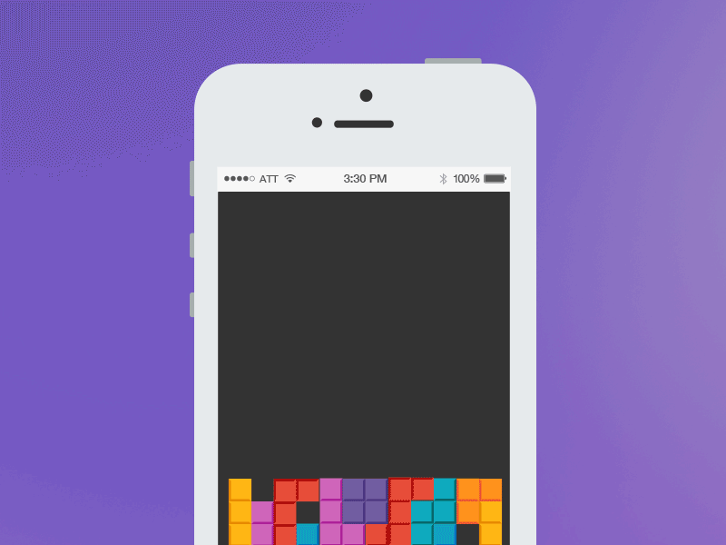 Endless Tetris Animation after effects animation bright colorful gif tetris