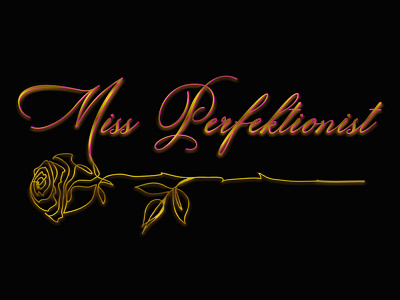 Miss Perfektionist. art design flat graphic design illustration illustrator logo minimal photoshop typography