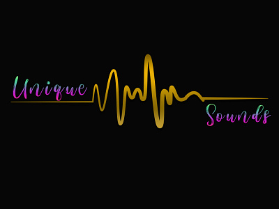 Unique Sound. art branding design flat graphic design illustration illustrator logo minimal photoshop