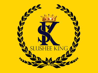 Slushee King logo art branding flat graphic design illustration illustrator logo minimal photoshop typography
