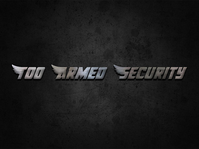 Too Armed Security branding design graphic design illustration illustrator logo minimal photoshop typography vector