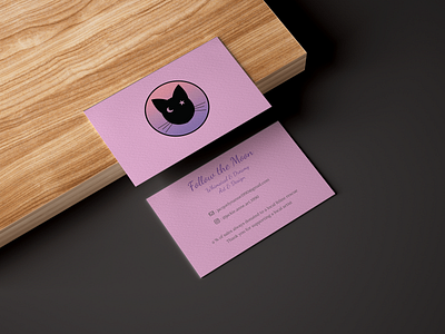 Follow the Moon Business Cards