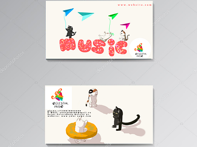 Cats animal design font illustration