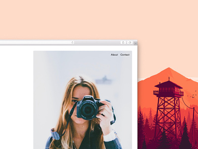 Homepage Snippet blog minimal photography ui ux web