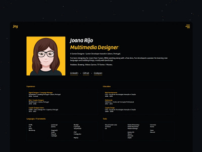 Personal Portfolio 1.0 app gatsby jamstack personal portfolio ui ux web design