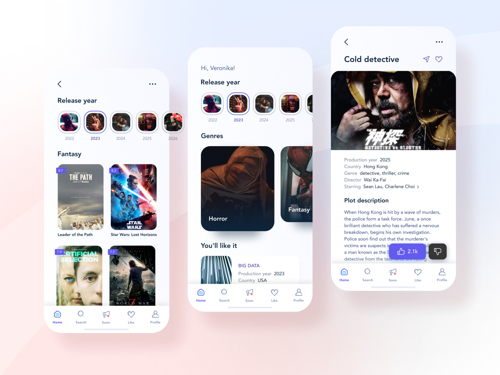 Movie Watching Application by Veronika Seropyan on Dribbble