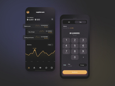 Crypto Wallet Application app crypto wallet application design illustration ui ux web design