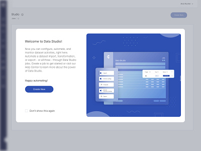 Welcome modal - Product of Cuebiq design product ui ux welcome