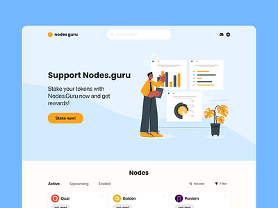 Redesign Nodes.guru website figma ui ux web webdesign