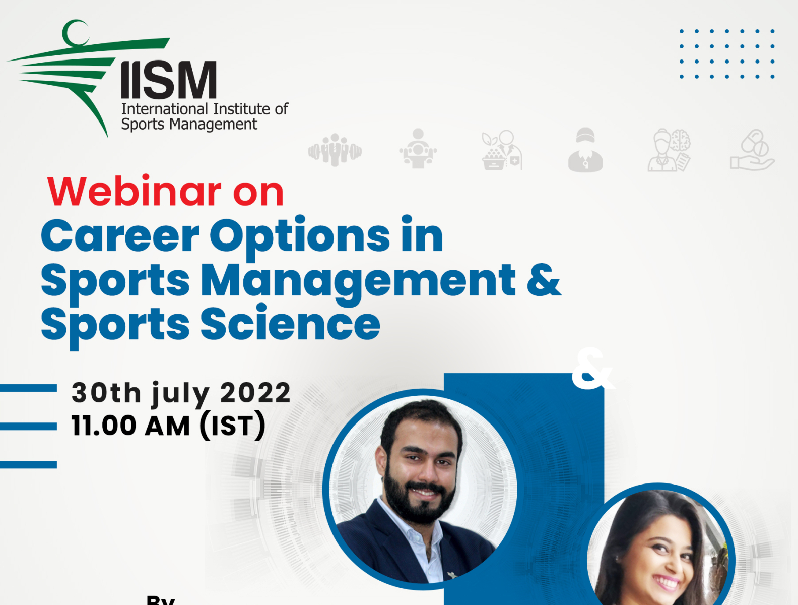 Webinar on 'Career Options in Sports Management and Science by IISM World  on Dribbble