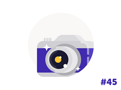 Camera flat icon illustration vector