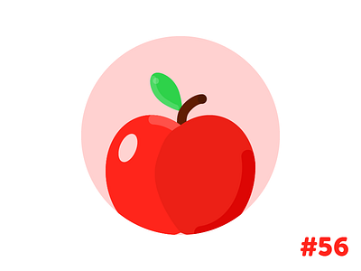 Apple flat icon illustration vector