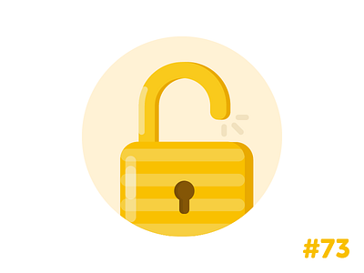 Lock flat icon illustration vector