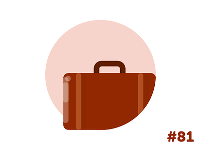 Suitcase flat icon illustration vector