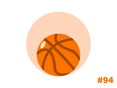 Basketball flat icon illustration vector