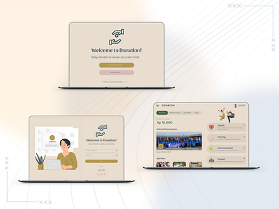 Donation Webapp UI graphic design ui