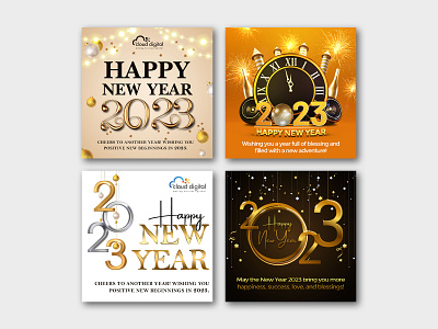 Free New Year Post Set 1 banner template free branding free banner free file free new year banner free new year template free newyear post banner free poster free psd free social media banner free template graphic design happy new year new year new year 2023 new year design new year free psd new year post social media post