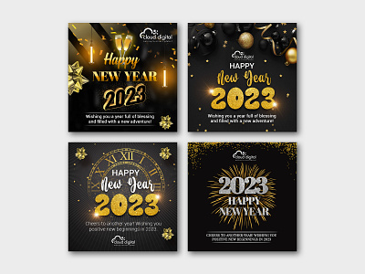 Free New Year Post Set 2 banner template free branding free banner free file free new year banner free new year template free newyear post banner free poster free psd free social media banner free template graphic design happy new year new year new year 2023 new year design new year free psd new year post social media post